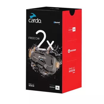 Cardo FRC2X003 Motociklo domofonas 2 kanalai 800 m Juoda