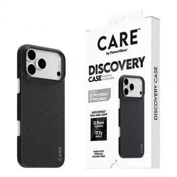 CARE by PanzerGlass Discovery dėklas su MagSafe, skirtas iPhone 17 Pro Max - skaidrus