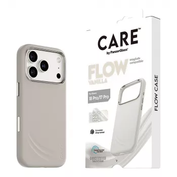 CARE by PanzerGlass Flow dėklas Vanilla su MagSafe, skirtas iPhone 17 Pro