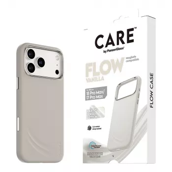 CARE by PanzerGlass Flow dėklas Vanilla su MagSafe, skirtas iPhone 17 Pro Max