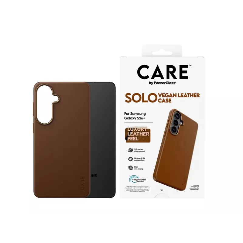 CARE by PanzerGlass Solo Case, skirtas Samsung Galaxy S26 Plus - ruda