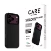 CARE by PanzerGlass Solo veganiškos odos dėklas juodas su MagSafe, skirtas iPhone 17 Pro