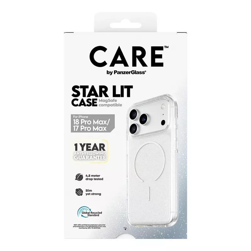 CARE by PanzerGlass Star Lit dėklas su MagSafe, skirtas iPhone 17 Pro Max