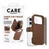 CARE by PanzerGlass Tango 2-in-1 dėklas su pinigine rudas su MagSafe, skirtas iPhone 17 Pro