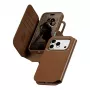 CARE by PanzerGlass Tango 2-in-1 dėklas su pinigine rudas su MagSafe, skirtas iPhone 17 Pro
