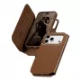 CARE by PanzerGlass Tango 2-in-1 piniginės dėklas rudas su MagSafe, skirtas iPhone 17 Pro Max