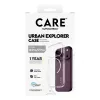 CARE by PanzerGlass Urban Explorer dėklas permatomas su baltu MagSafe žiedu, skirtas iPhone 17 Pro