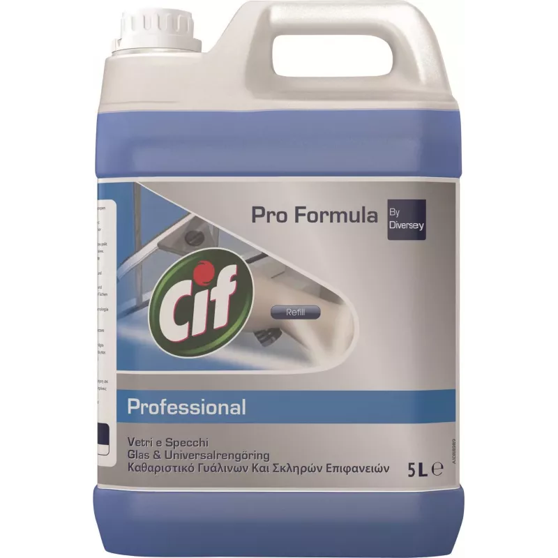 CARE Diversey Cif Pro Formula stiklo ir veidrodžių valymo priemonė 5L (7517832)