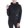 Carhartt Clarksburg Moteriškas Pilno Užtrauktuko Megztinis - Juodas