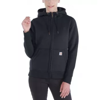 Carhartt Clarksburg Moteriškas Pilno Užtrauktuko Megztinis - Juodas