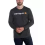 Carhartt Core Logo megztinis ilgomis rankovėmis - Carbon Heather