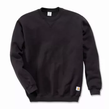 Carhartt vyriškas vidutinio svorio megztinis su apykakle - juoda