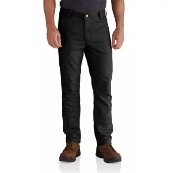 Carhartt Rigby tieso kirpimo kelnės juodos 32x30 - tamprios drobės darbo kelnės
