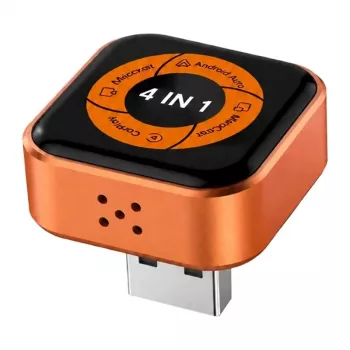 CARLINKIT Mini Ultra 6 belaidis adapteris, skirtas CarPlay ir Android Auto - juodas