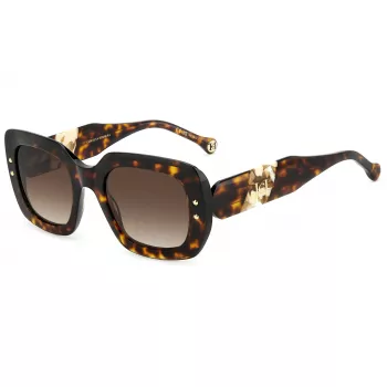 Carolina Herrera HER0186SC9K Moteriški akiniai nuo saulės - Acetatinis geometrinis rėmelis - 52 mm lęšiai - UV400