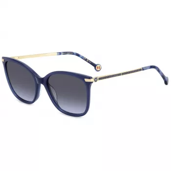 CAROLINA HERRERA HER0261GSPJP Moteriški akiniai nuo saulės - Havana Brown acetatinis rėmelis, rudi gradientiniai lęšiai, 55 mm