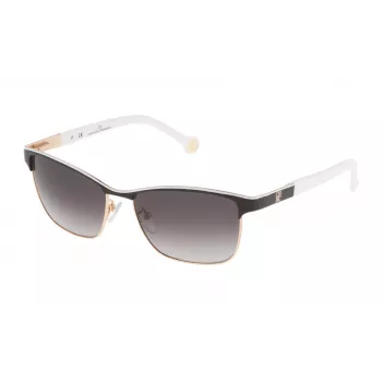 Carolina Herrera SHE069560NP1 Moteriški akiniai nuo saulės Havana acetato rėmelis rudi gradientiniai lęšiai 56mm