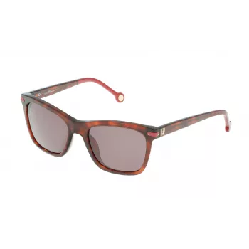 Carolina Herrera SHE6035409XW moteriški drugelio formos akiniai nuo saulės Havana 54mm