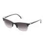 CAROLINA HERRERA SHE655530700 Moteriški kvadratiniai akiniai nuo saulės - Juodi/Pilki - 53/19/140 mm