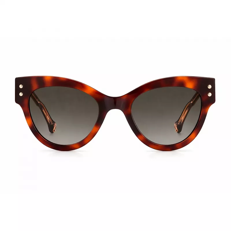 CAROLINA HERRERA Moteriški akiniai nuo saulės CH-0009-S-05L – Havana/Ruda spalvos rėmelis su rudais gradientiniais lęšiais (54/19/145 mm)
