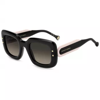CAROLINA HERRERA Moteriški Akiniai nuo Saulės HER0313S3H2 - Havana Acetato Rėmelis, Rudi Gradientiniai Lęšiai, 49mm