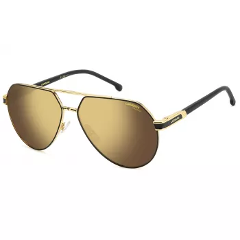 CARRERA 1067/SI Vyriški akiniai nuo saulės – Pilot Square rėmelis, juodas acetatas, pilki polikarbonatiniai lęšiai, UV400 apsauga, 62 mm lęšis, 14 mm tiltelis, 145 mm kodinė