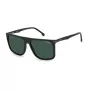 Carrera 278/S vyriški stačiakampiai akiniai nuo saulės 58mm - UV400, juodas rėmelis, pilki lęšiai