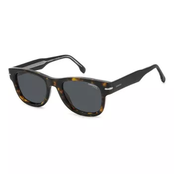 CARRERA 330S/S 86 Vyriški akiniai nuo saulės - Juodas propionato rėmelis, pilki polikarbonato lęšiai 50/22/150 mm UV400