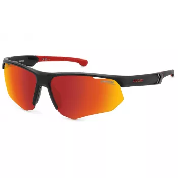 Carrera Ducati vyriški akiniai nuo saulės CARDUC044S003 matinė juoda pilka stačiakampiai 69mm