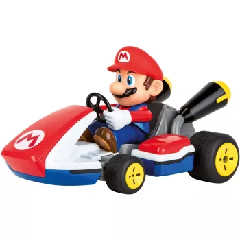 Carrera RC Mario Kart - Mario lenktyninis kartas su garsu raudonas/mėlynas, 1:16