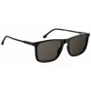 CARRERA Unisex akiniai nuo saulės 231-S-807-IR (55/18/145 mm) Juodas acetato rėmelis, pilki sidabriniai veidrodiniai lęšiai