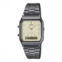 CASIO AQ-230GG-9A Unisex analoginis-skaitmeninis laikrodis, 38,8 mm, šratinio metalo ir aukso spalvos