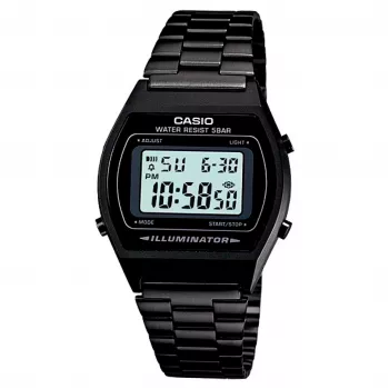 CASIO B-640WB-1A Unisex Digitalinis Laikrodis 35mm Nerūdijančio Plieno Apyrankė