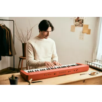 Casio CT-S1 61 klavišų skaitmeninis sintezatorius raudonas