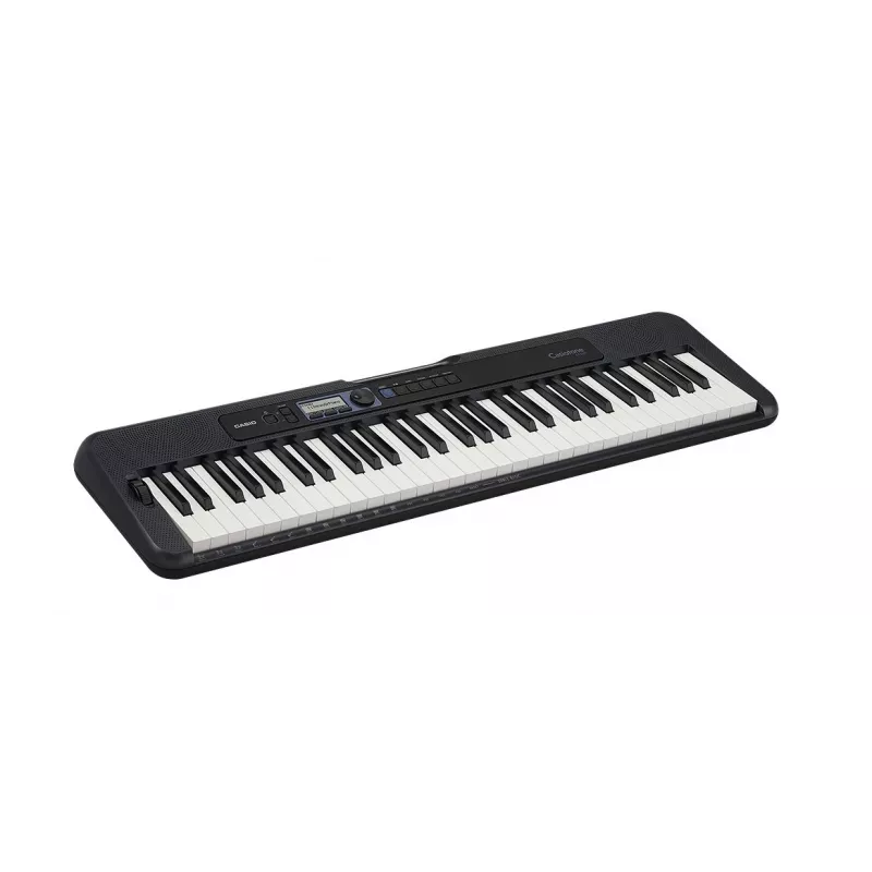 Casio CT-S300 61 klavišų nešiojama skaitmeninė klaviatūra - juoda ir balta