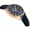 Casio Edifice EFV-150CL-2AVUEF vyriškas laikrodis su mėlynu ciferblatu ir rudu odiniu dirželiu