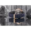 Casio Edifice EFV-150CL-2AVUEF vyriškas laikrodis su mėlynu ciferblatu ir rudu odiniu dirželiu