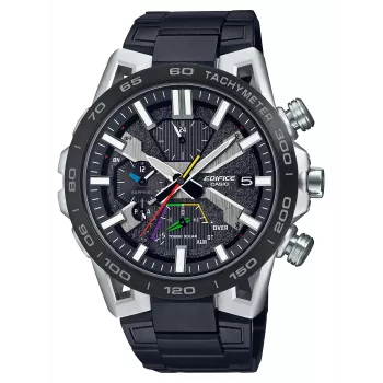 CASIO EQB-2000DC-1AER Edifice Bluetooth Tough Solar Vyriškas Laikrodis 55.6mm Juodas