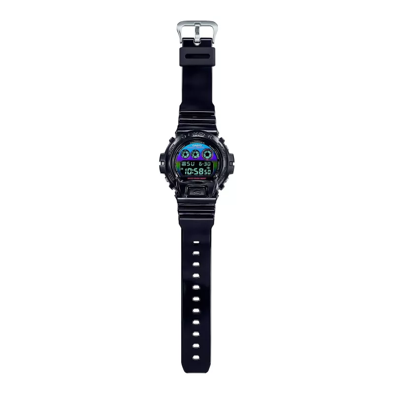 CASIO G-SHOCK DW6900RGB1ER Skaitmeninis laikrodis 54mm Juoda Derva