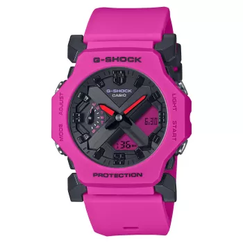 CASIO G-Shock GA-2300-4AER Moteriškas analoginis-skaitmeninis laikrodis, 42,1 mm, oranžinė derva