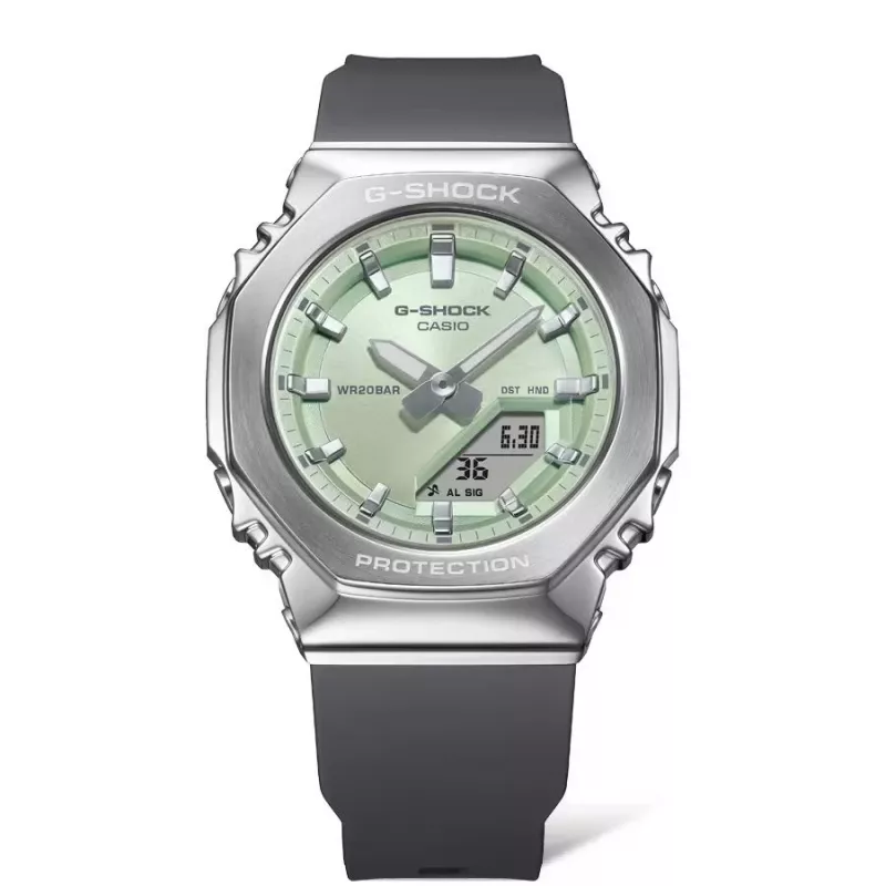 CASIO G-SHOCK Moteriškas GM-S2110-3AER Analoginis-Skaitmeninis Laikrodis 42,9mm Žalia Derva/Nerūdijantis Plienas