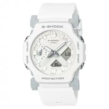 CASIO GA-2300-7AER Moteriškas analoginis-skaitmeninis laikrodis, 42,9 mm, baltas dervos