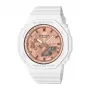 CASIO GMA-S2100MD-7AE Moteriškas analoginis-skaitmeninis kvarcinis laikrodis, 46,2 mm, balta dervos juosta