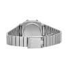 CASIO LA670WES-4AEF Moteriškas skaitmeninis laikrodis - Rožinio aukso ciferblatas, sidabrinis korpusas ir apyrankė, 24 mm