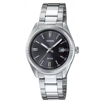 CASIO LTP1302PD-1A Moteriškas analoginis kvarcinis laikrodis 34,2 mm Nerūdijantis plienas Juodas ciferblatas
