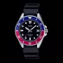 CASIO MDV-10-1A2VDF Vyriškas analoginis kvarcinis laikrodis, 38,5 mm, juodas ciferblatas, dervos dirželis, 200 m atsparumas vandeniui