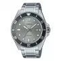 CASIO MDV107D8AVDF Vyriškas analoginis kvarcinis laikrodis, 49,5 mm nerūdijantis plienas, juodas ciferblatas