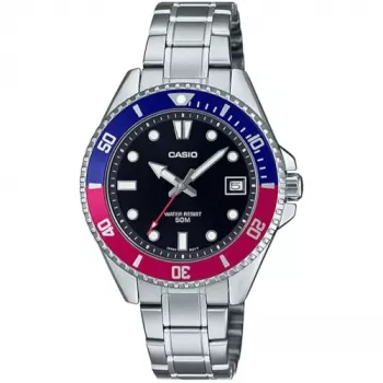 CASIO MDV10D1A3VDF Vyriškas analoginis kvarcinis laikrodis 44,2 mm nerūdijantis plienas