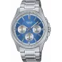 Casio vyriškas analoginis kvarcinis laikrodis MTP1375PD2A2V mėlynas ciferblatas, nerūdijantis plienas, 43,8 mm