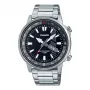 CASIO MTD130D1A4VDF Vyriškas analoginis kvarcinis nerūdijančio plieno laikrodis 44mm juodu ciferblatu